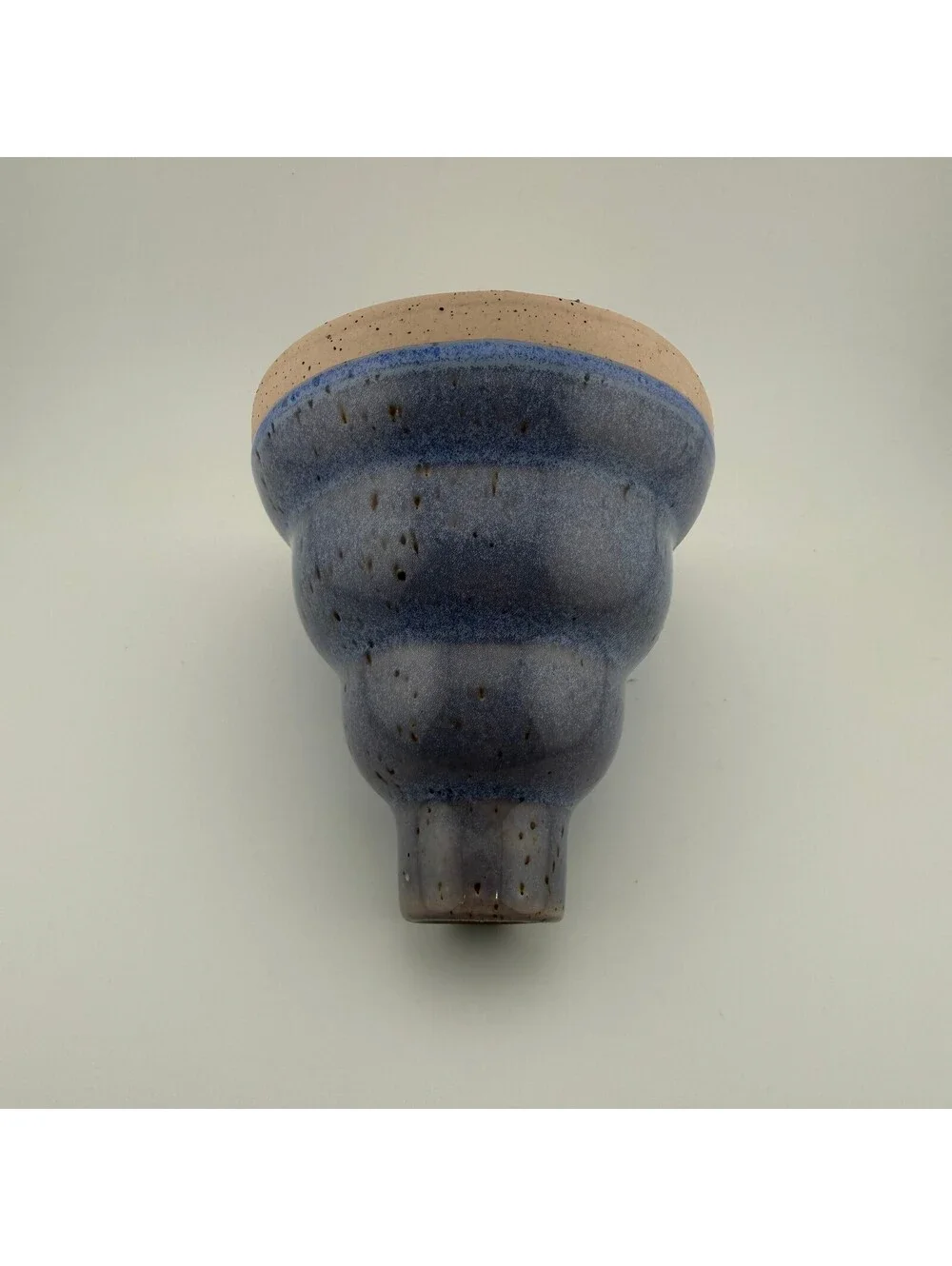 JO Home Blue Ceramic Bud Vase Modern Decorative Vase